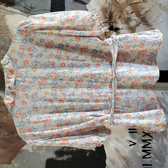 Old Navy Floral True Wrap Blouse Woman XXL - Picture 2 of 10